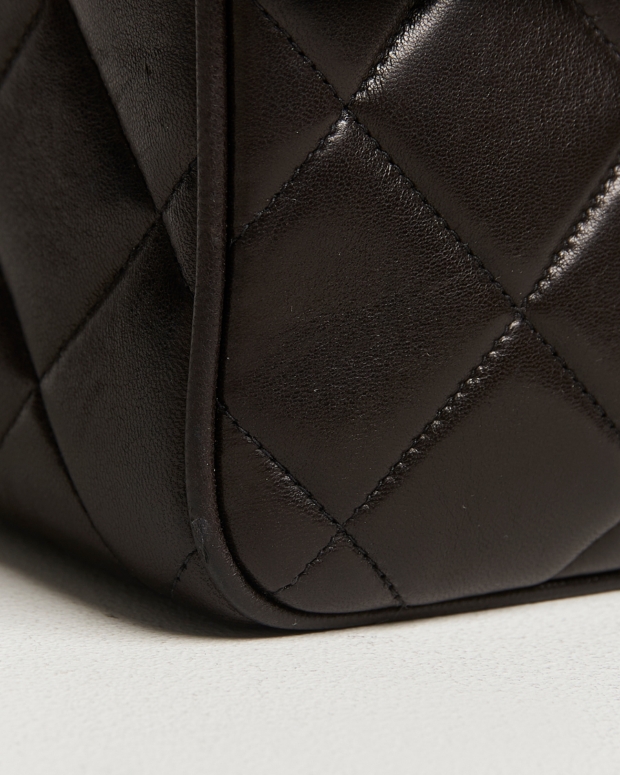Men | Gifts for Her | Chanel Pre-Owned | Tassel Flap Shoulder Bag Black Lambskin