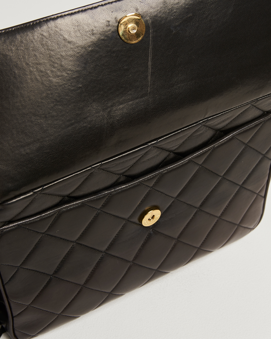Men | Gifts for Her | Chanel Pre-Owned | Tassel Flap Shoulder Bag Black Lambskin