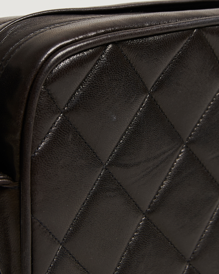 Men | Gifts for Her | Chanel Pre-Owned | Tassel Flap Shoulder Bag Black Lambskin
