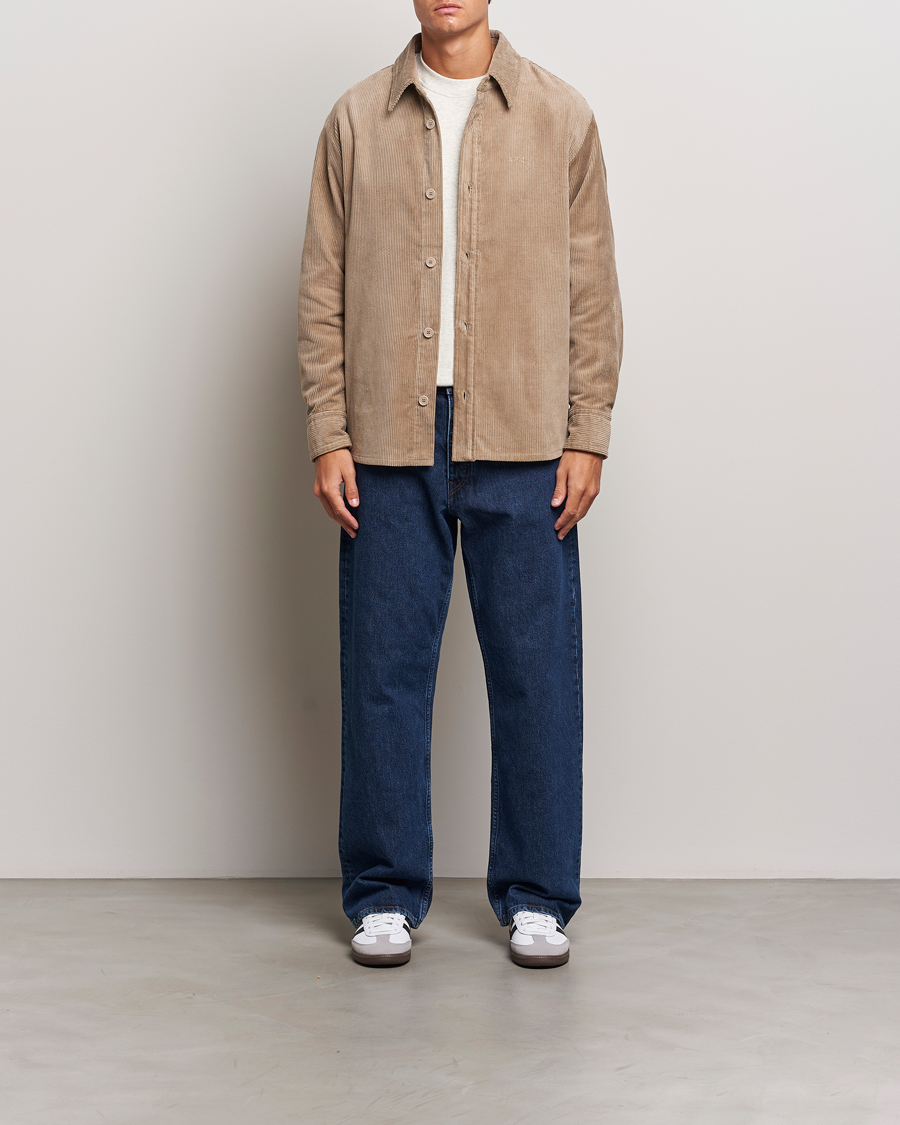 Men | Shirts | A.P.C. | Bobby Corduroy Overshirt Beige
