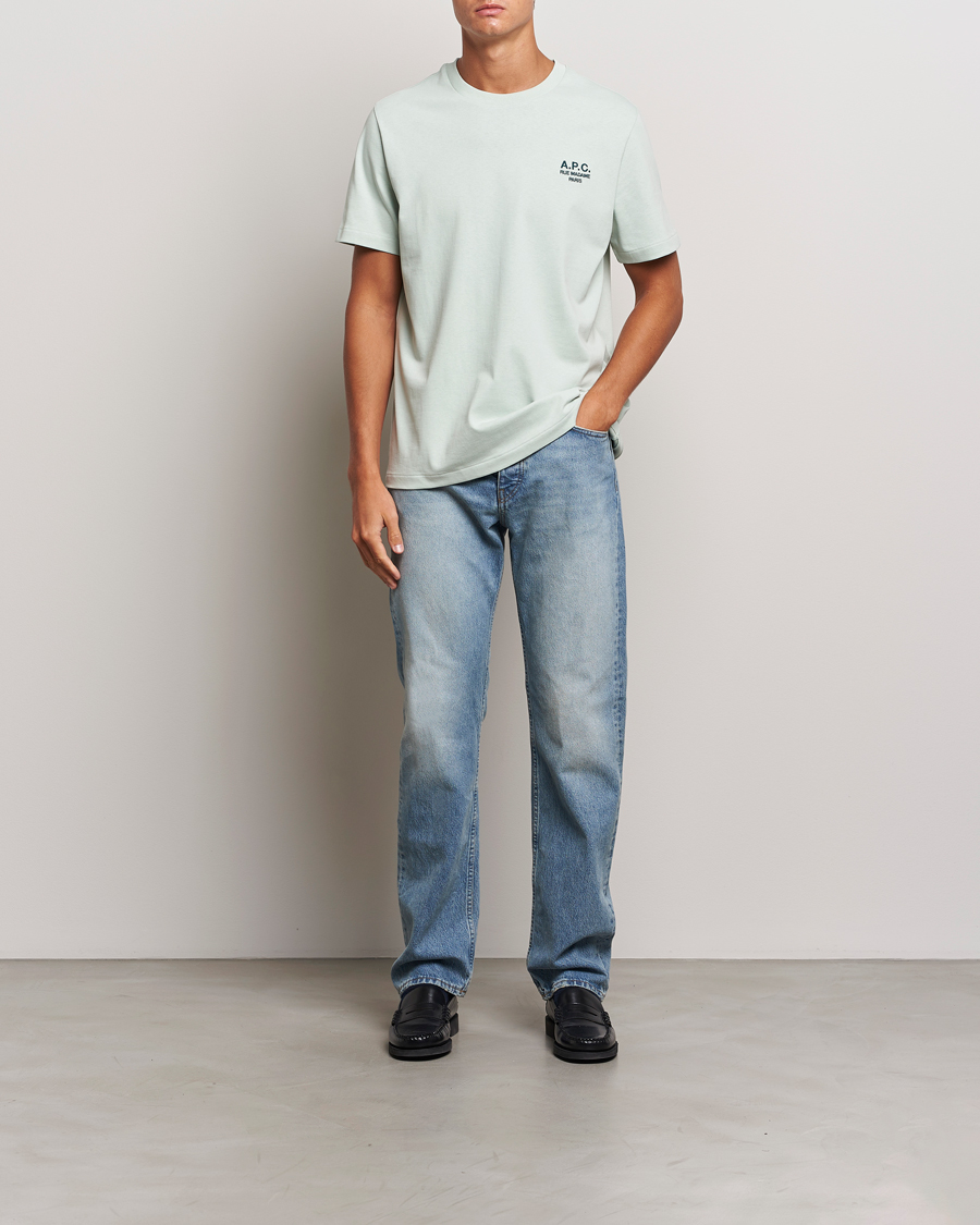 Men | T-Shirts | A.P.C. | Rue Madame T-Shirt Light Green