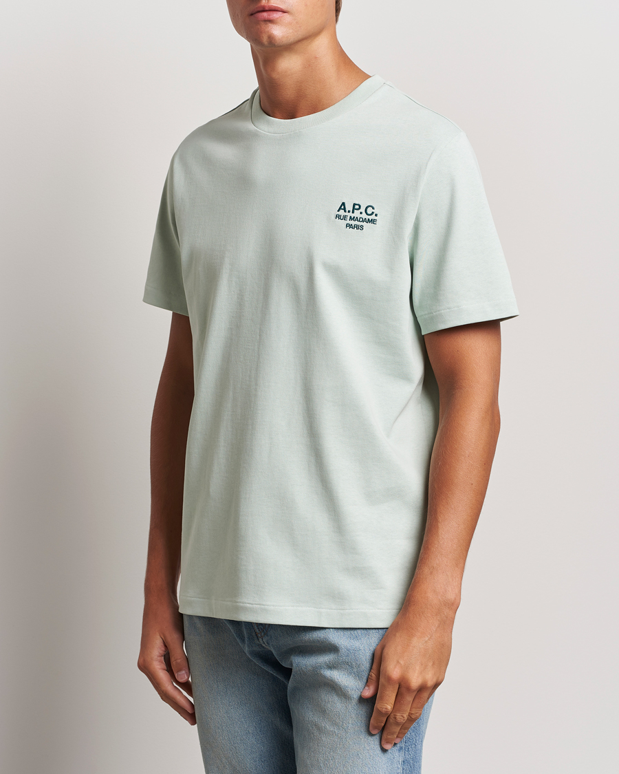 Men | T-Shirts | A.P.C. | Rue Madame T-Shirt Light Green