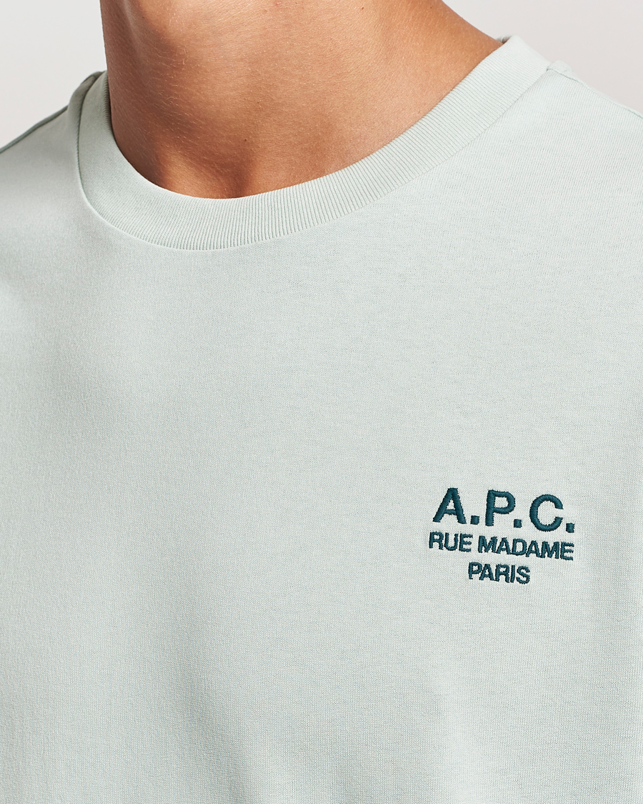 Men | T-Shirts | A.P.C. | Rue Madame T-Shirt Light Green