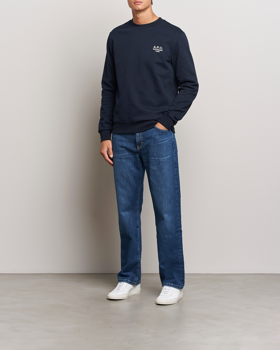 Men | Sweaters & Knitwear | A.P.C. | Rue Madame Sweatshirt Dark Navy