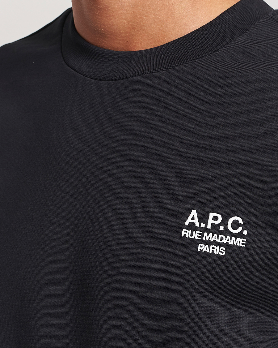 Men | Sweaters & Knitwear | A.P.C. | Rue Madame Sweatshirt Black/White