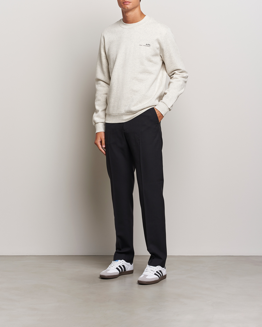 Men | Sweaters & Knitwear | A.P.C. | Item Sweatshirt Ecru Chine