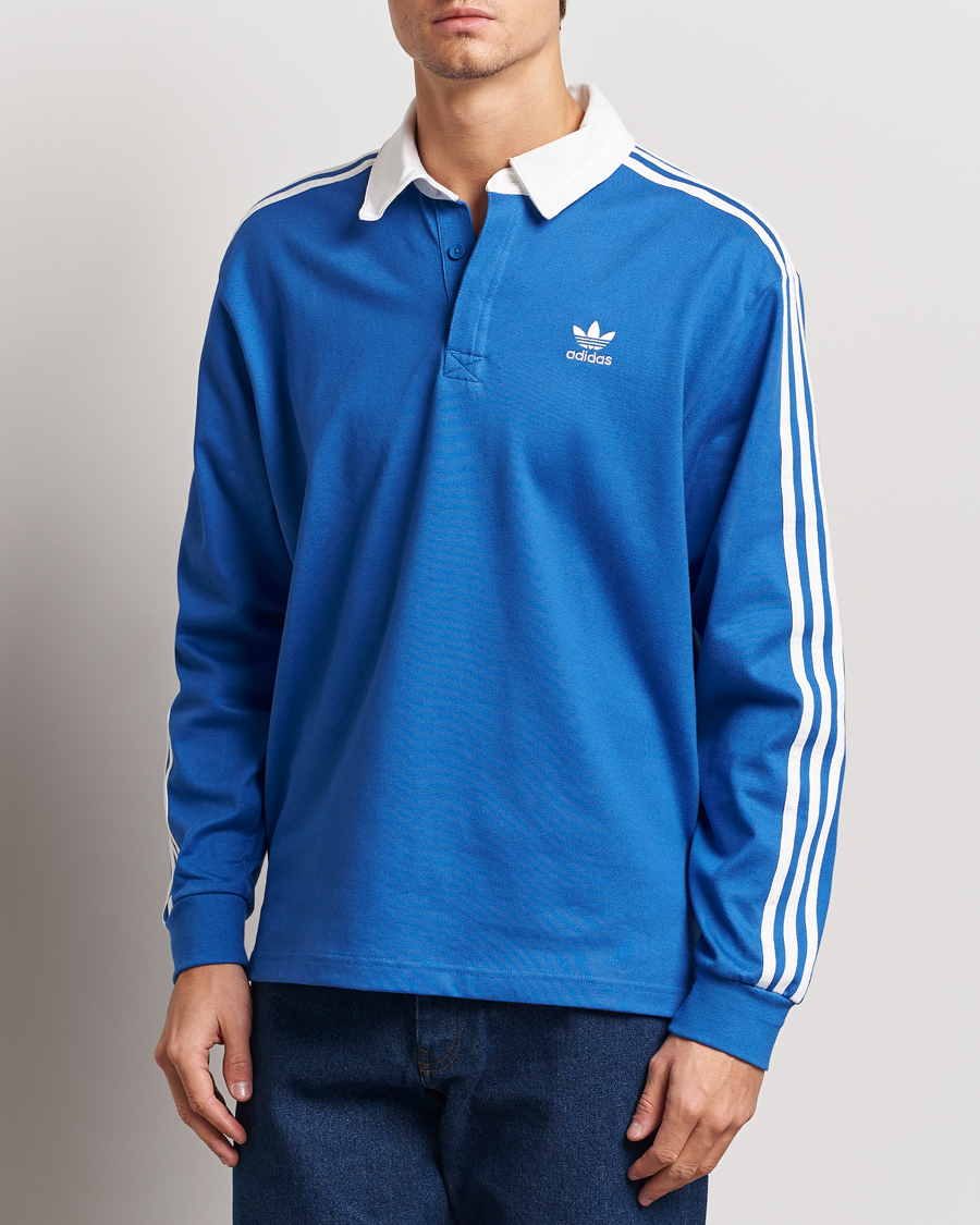 Men | Sweaters & Knitwear | adidas Originals | Rugby Polo Blue