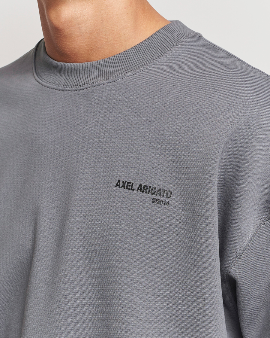 Men | Sweaters & Knitwear | Axel Arigato | Spade Sweatshirt Washed Steel