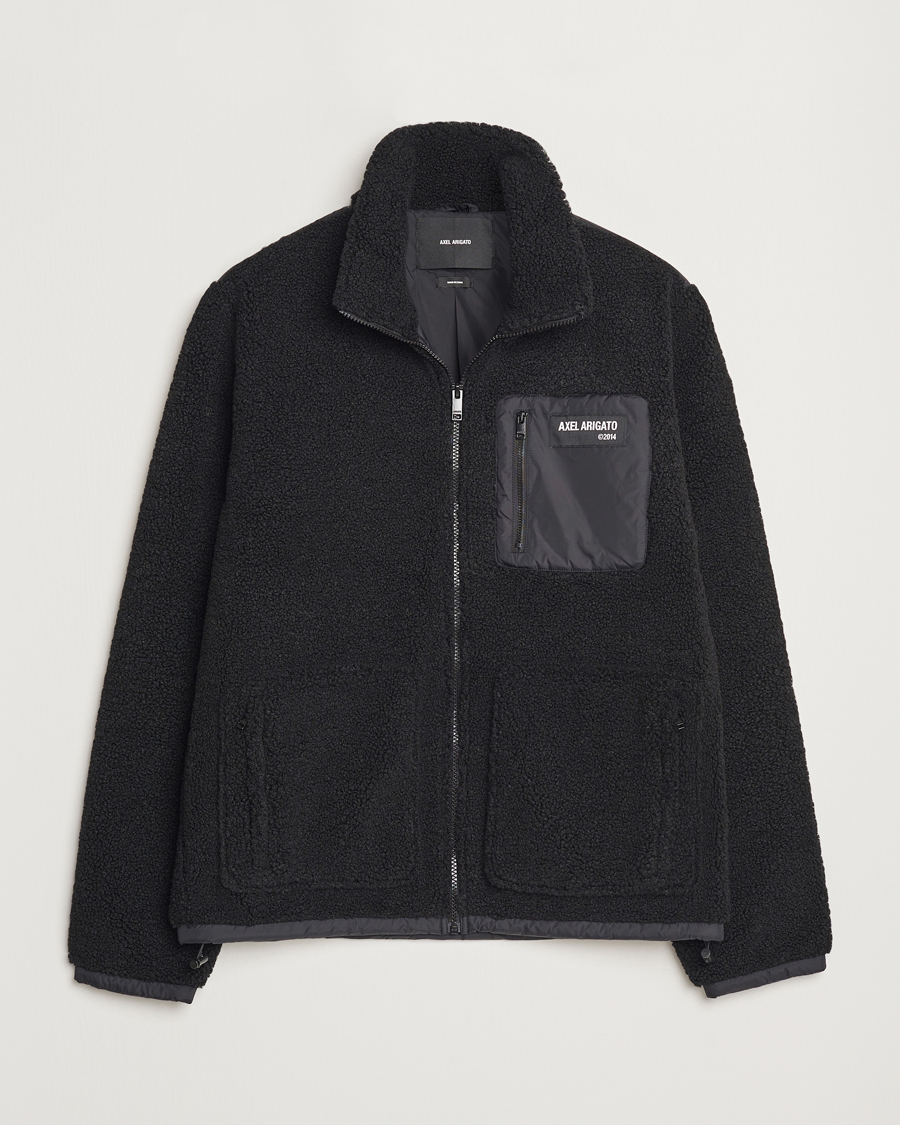 Men | Sweaters & Knitwear | Axel Arigato | Billie Fleece Jacket Black
