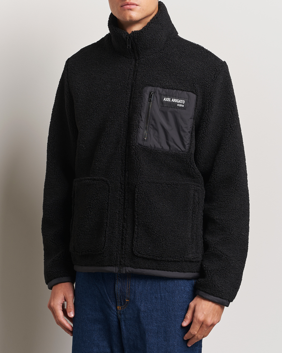 Men | Sweaters & Knitwear | Axel Arigato | Billie Fleece Jacket Black