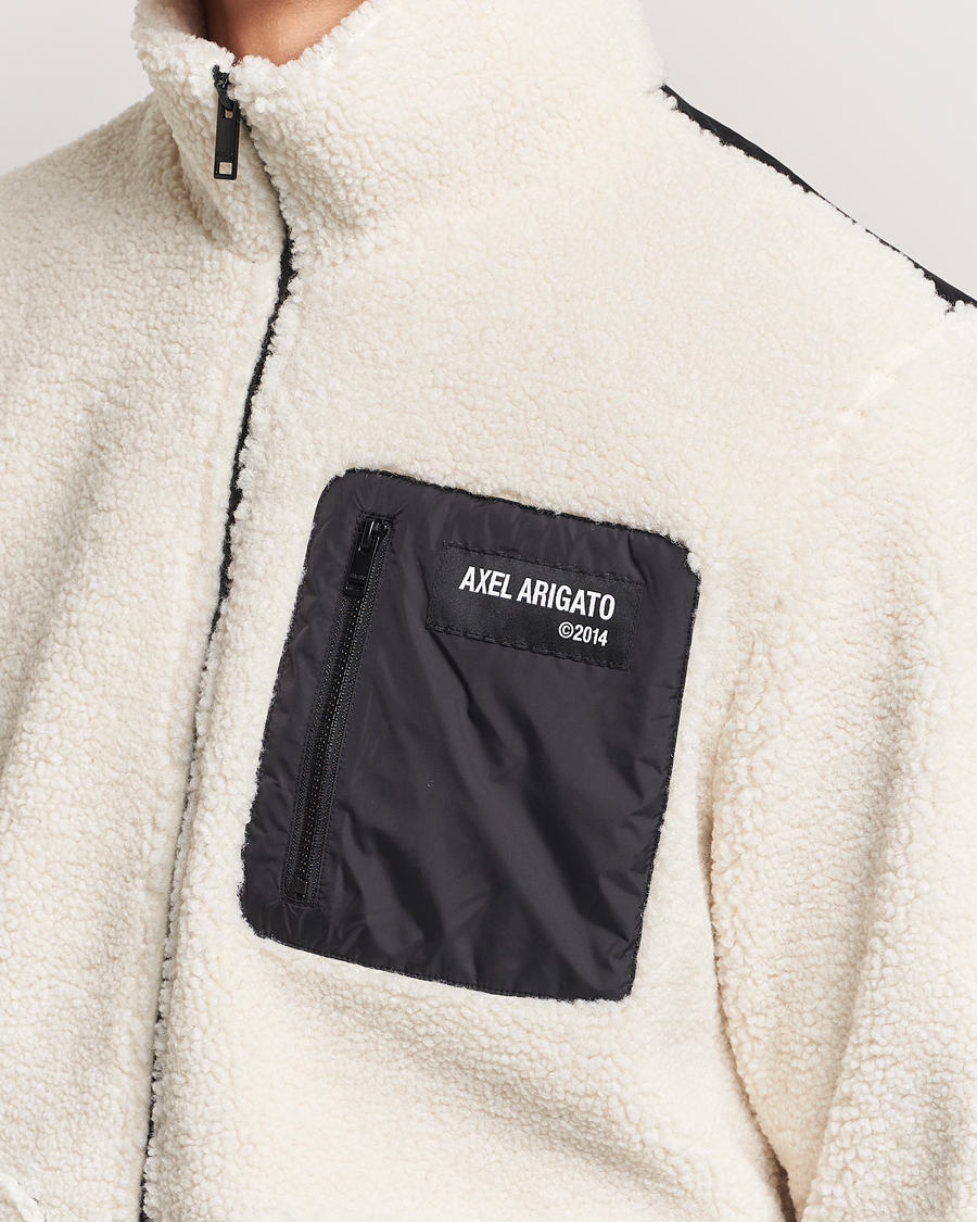 Men | Sweaters & Knitwear | Axel Arigato | Billie Fleece Jacket Ecru