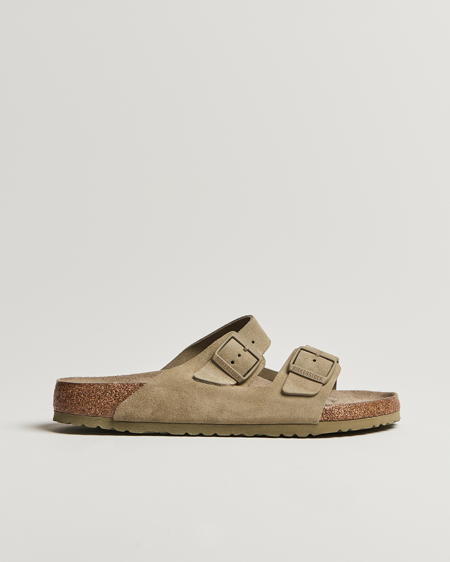 Men | BIRKENSTOCK Arizona Soft Footbed Faded Khaki Suede | BIRKENSTOCK | Arizona Soft Footbed Faded Khaki Suede
