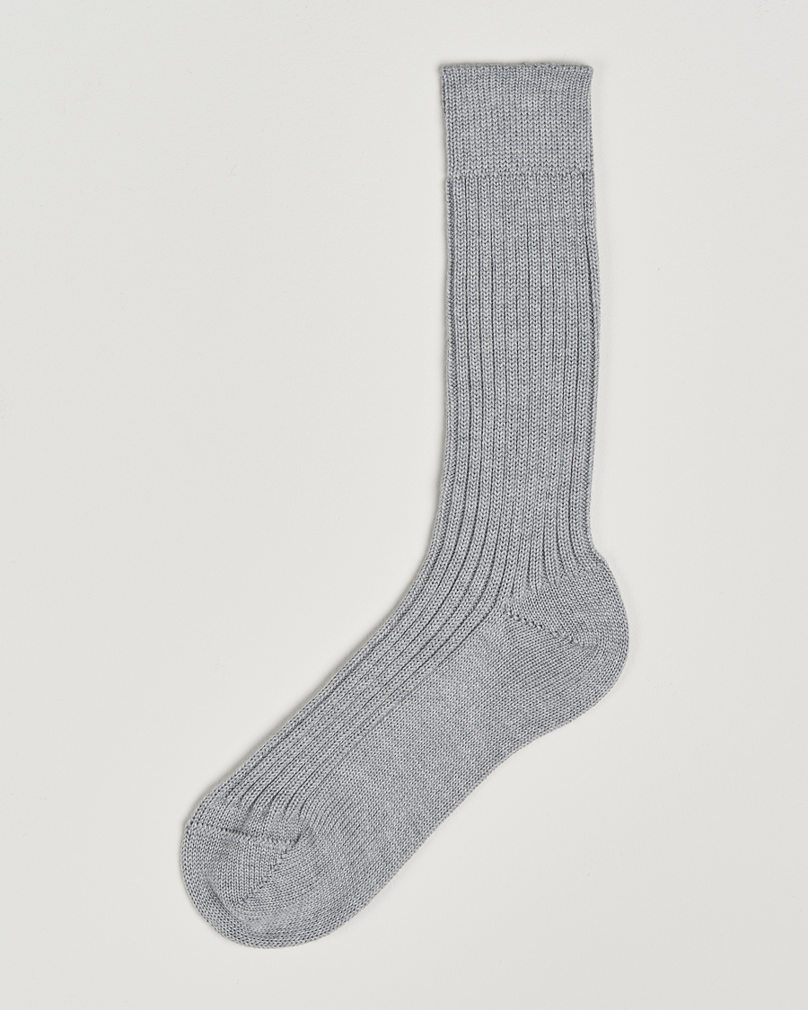 Men | Underwear & Socks | Bresciani | Heavy Wool Socks Light Grey