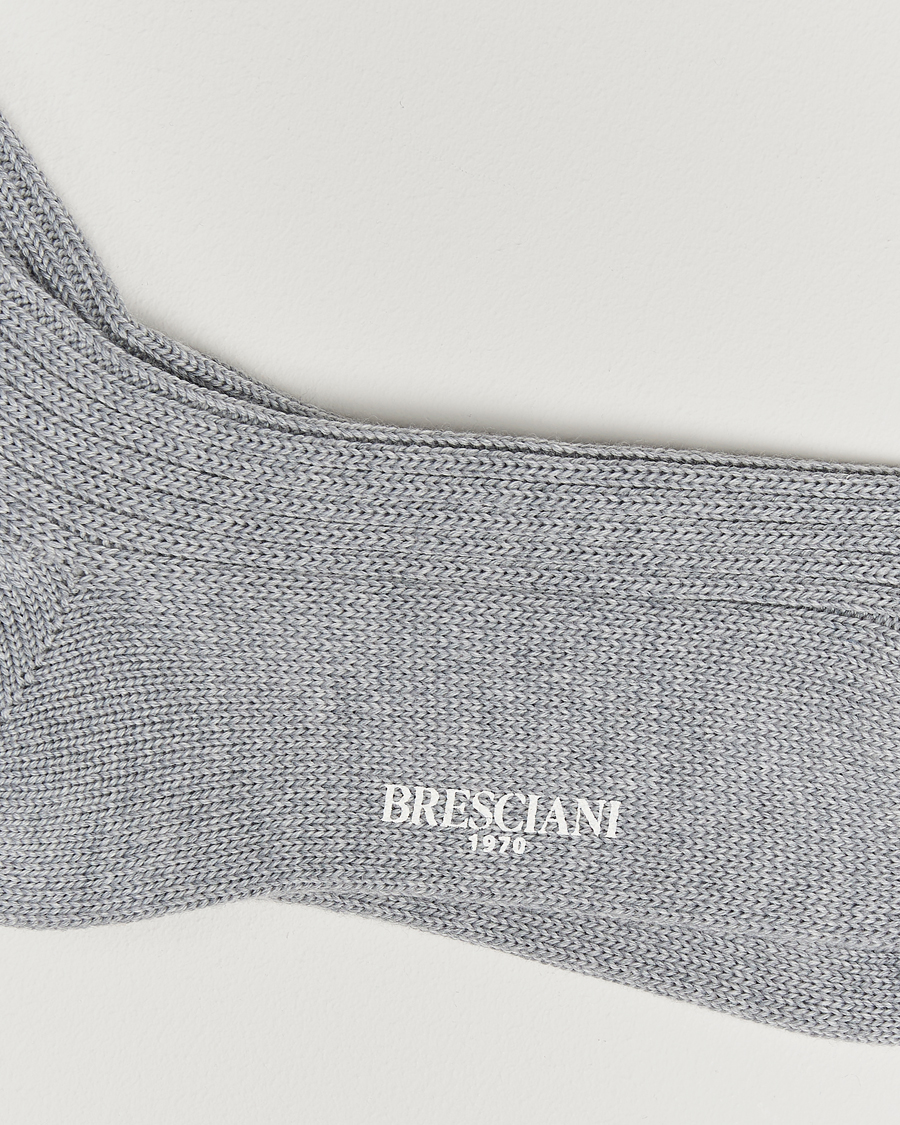 Men | Underwear & Socks | Bresciani | Heavy Wool Socks Light Grey