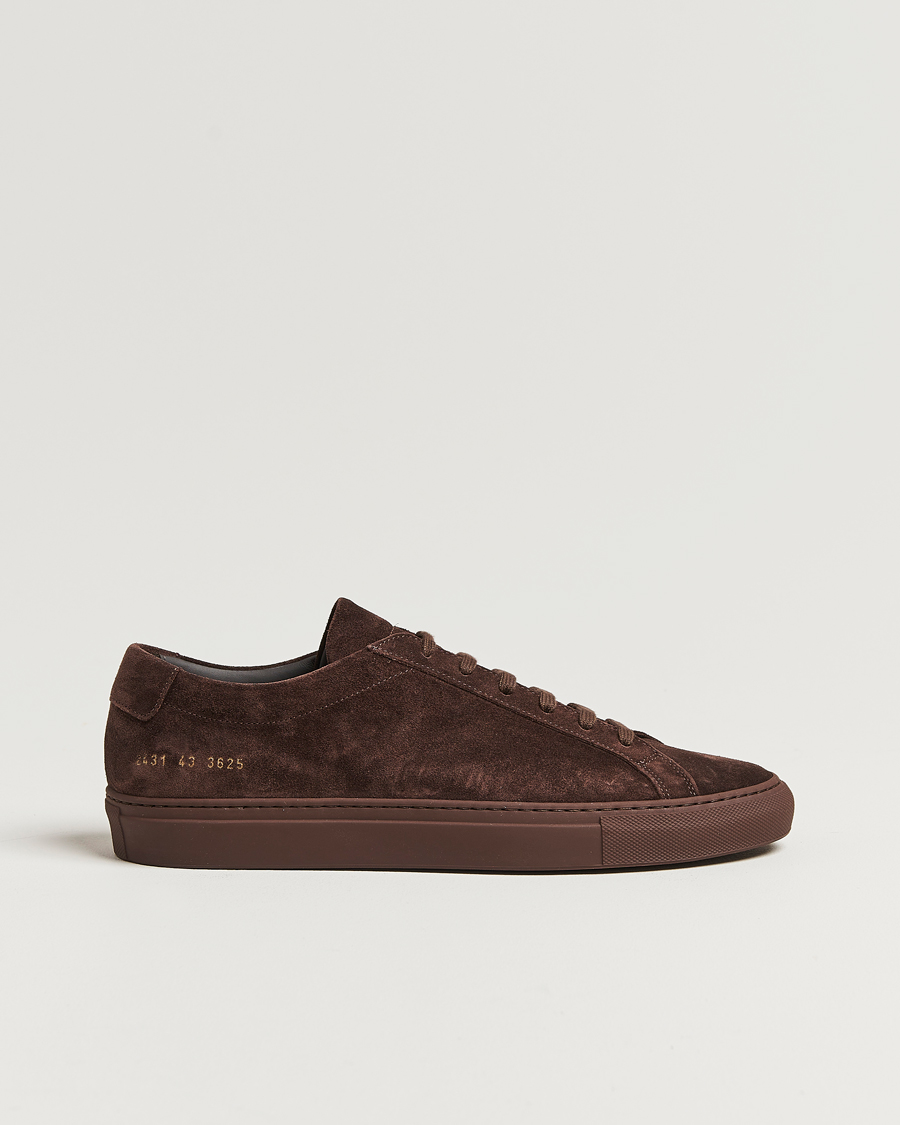 Men | Common Projects Original Achilles Suede Sneaker Moka | Common Projects | Original Achilles Suede Sneaker Moka