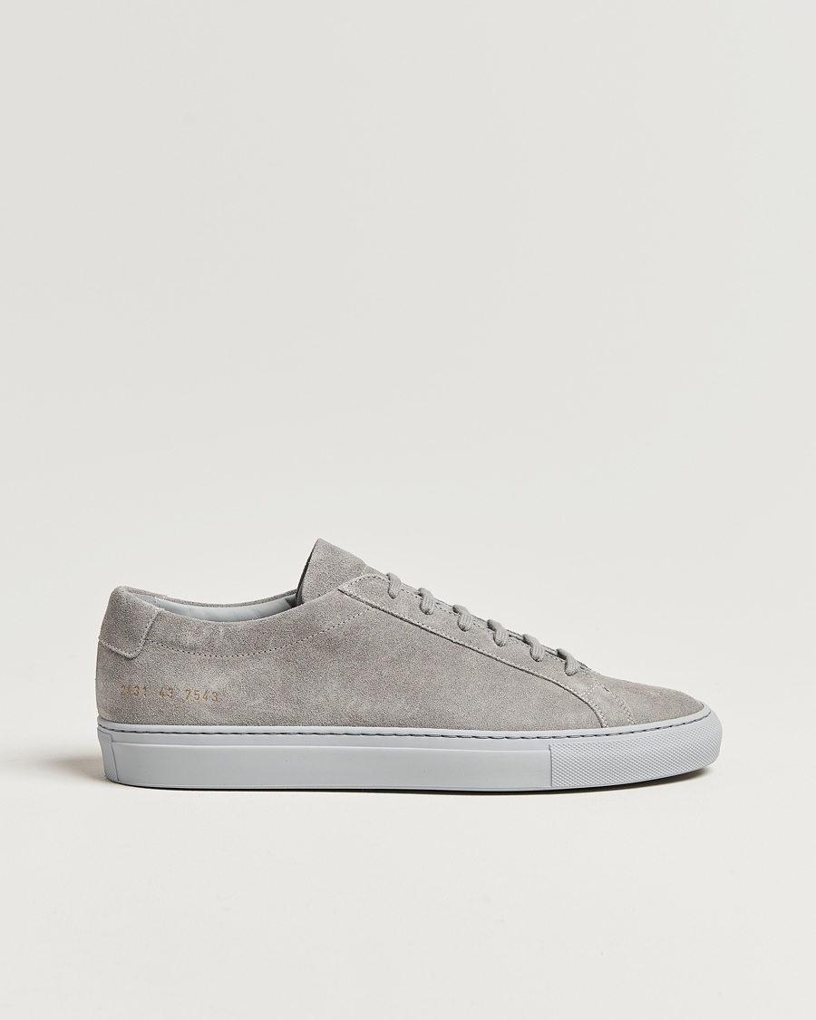 Men | Common Projects Original Achilles Suede Sneaker Grey | Common Projects | Original Achilles Suede Sneaker Grey