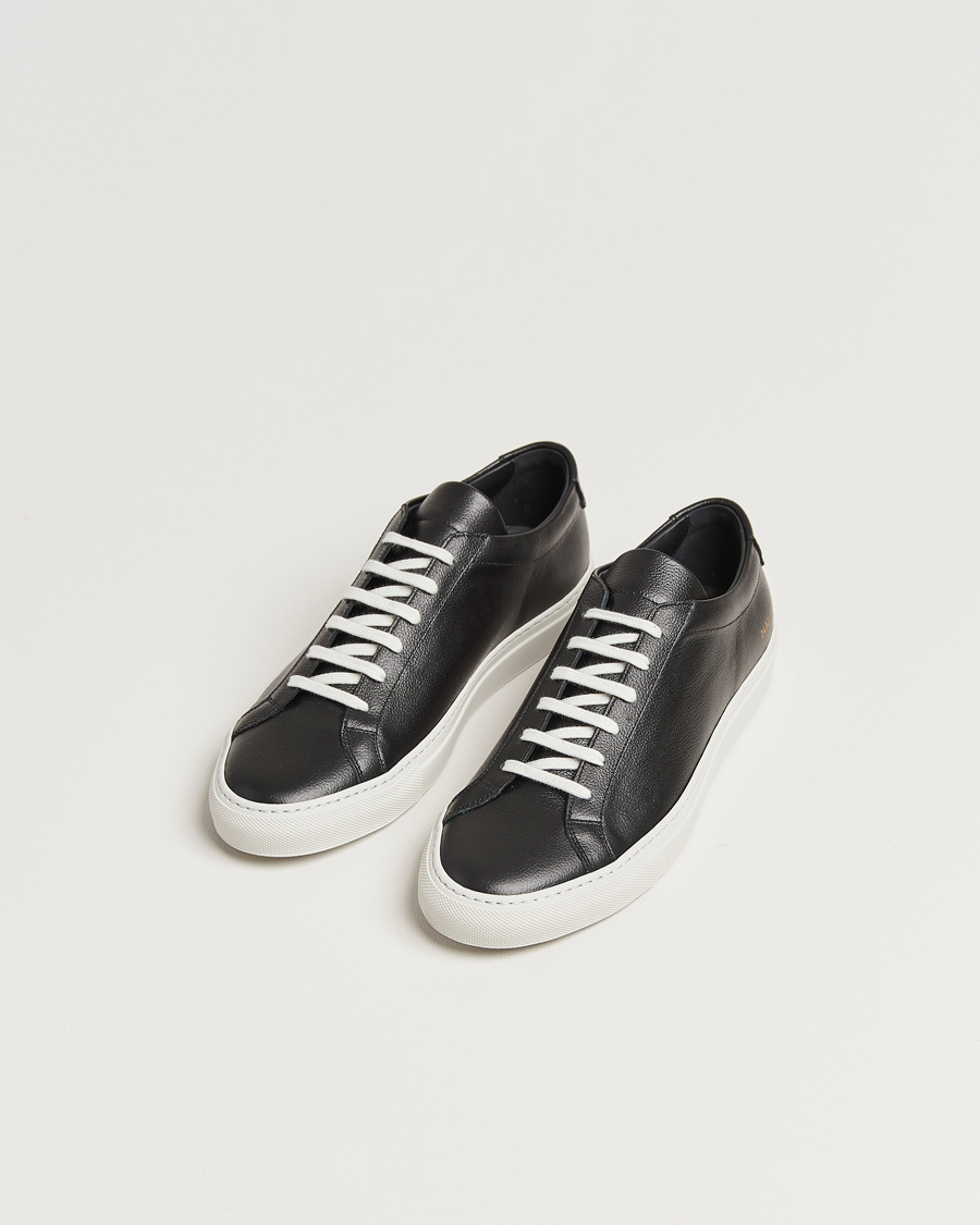 Men | Common Projects Original Achilles Pebbled Leather Sneaker Black | Common Projects | Original Achilles Pebbled Leather Sneaker Black