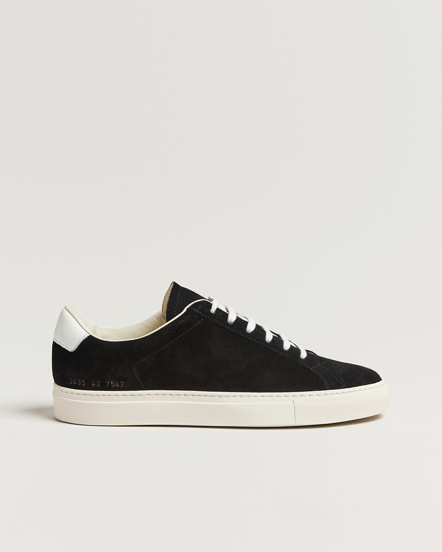 Men | Common Projects Retro Suede Sneaker Black | Common Projects | Retro Suede Sneaker Black