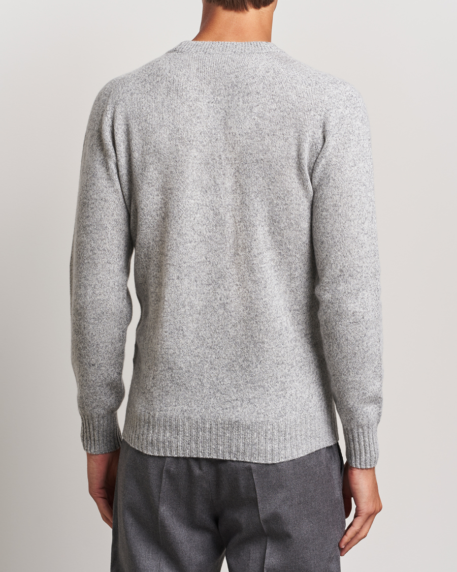 Men | Sweaters & Knitwear | Altea | Wool/Cashmere Crew Neck Pullover Grey Melange