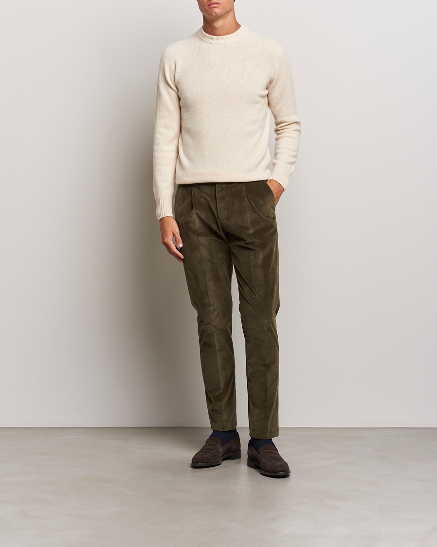 Men | Sweaters & Knitwear | Altea | Wool/Cashmere Crew Neck Pullover Latte