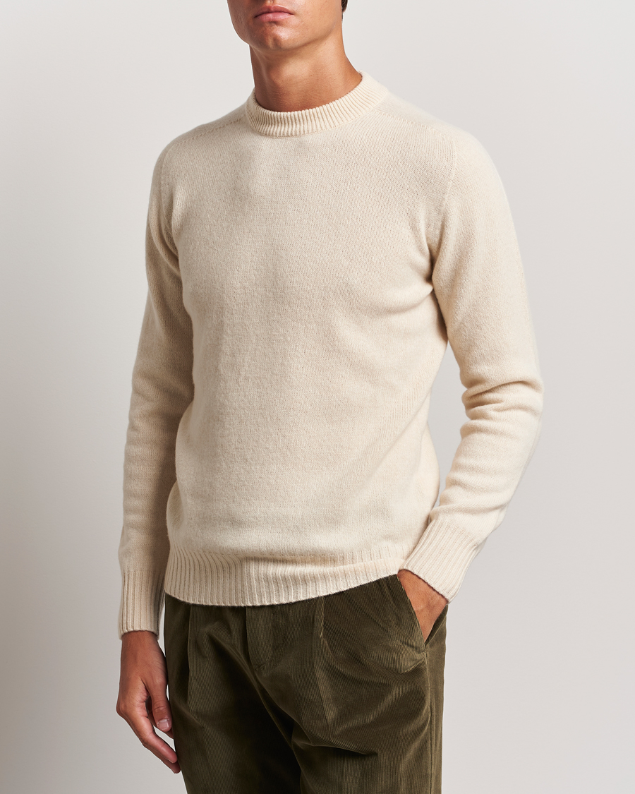 Men | Sweaters & Knitwear | Altea | Wool/Cashmere Crew Neck Pullover Latte