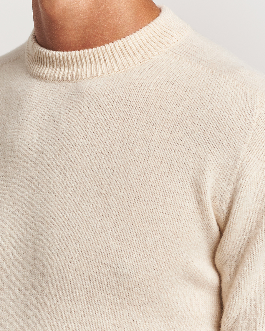Men | Sweaters & Knitwear | Altea | Wool/Cashmere Crew Neck Pullover Latte
