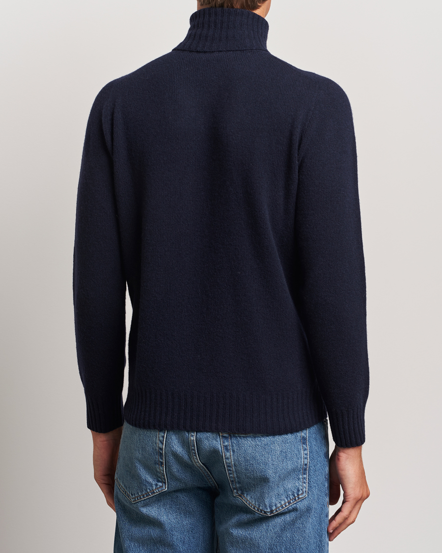 Men | Sweaters & Knitwear | Altea | Wool/Cashmere Rollneck Navy