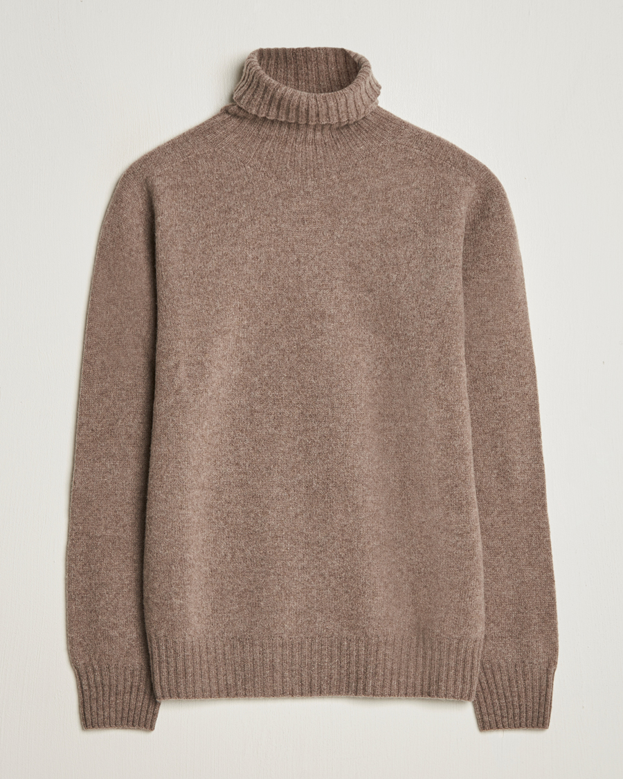Men | Sweaters & Knitwear | Altea | Wool/Cashmere Rollneck Taupe