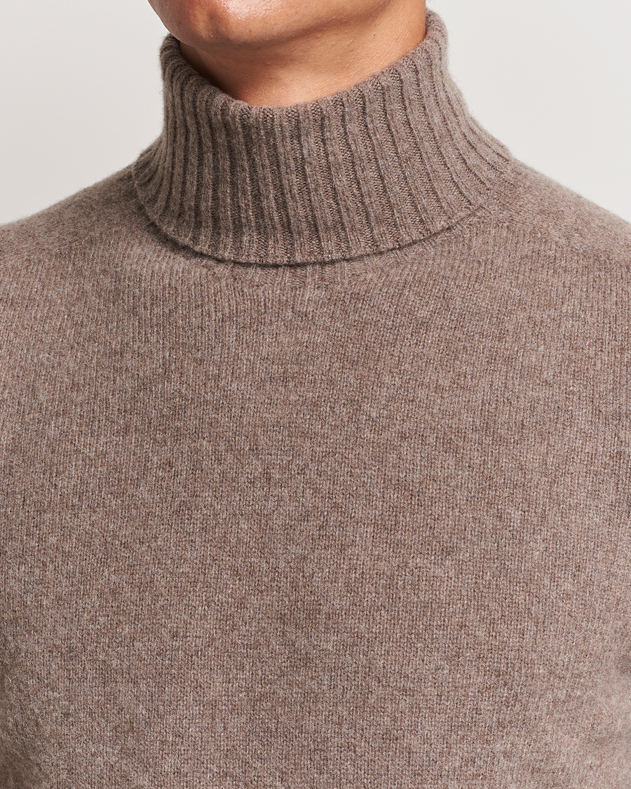 Men | Sweaters & Knitwear | Altea | Wool/Cashmere Rollneck Taupe