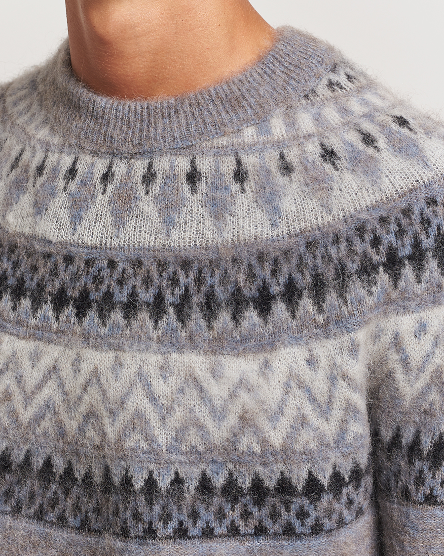 Men | Sweaters & Knitwear | Altea | Wool/Cashmere Norwegian Sweater Grey