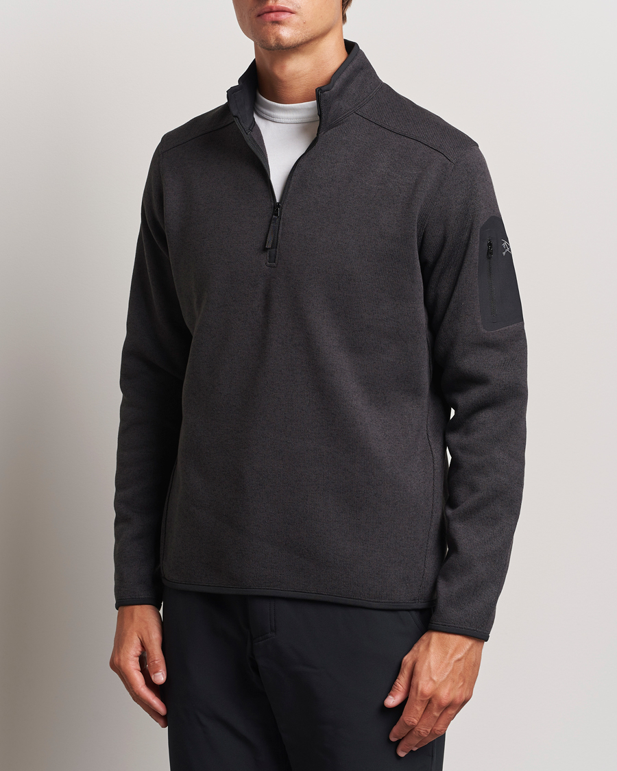 Men | Sweaters & Knitwear | Arc'teryx | Covert Half Zip Black Heather