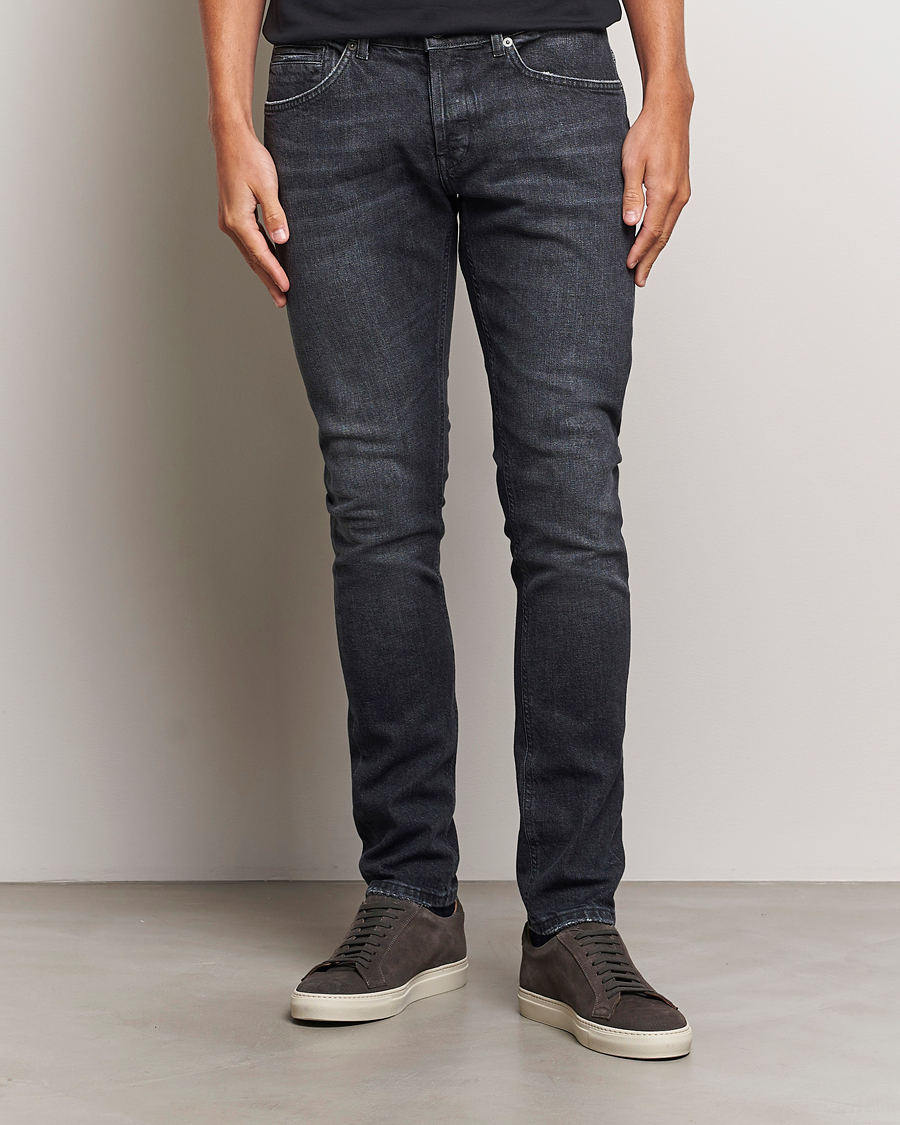Men | Jeans | Dondup | George Jeans Washed Black