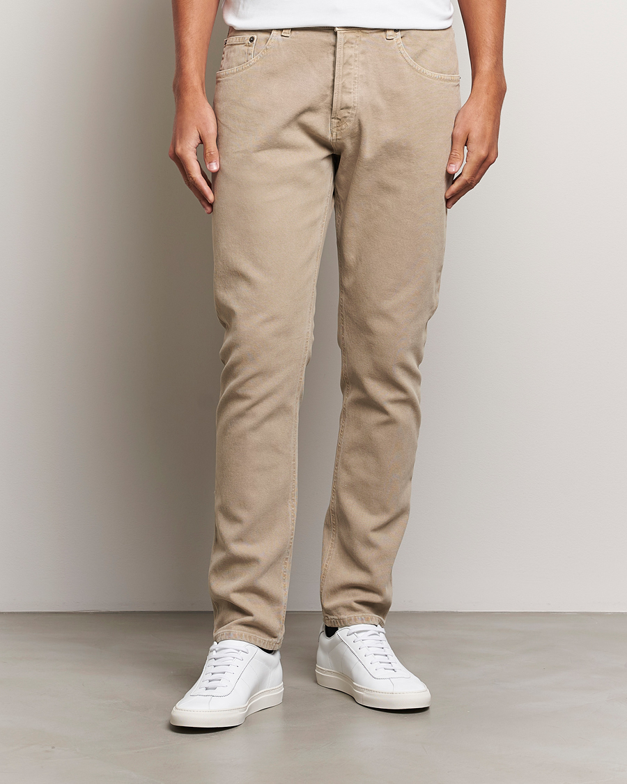 Men | Trousers | Dondup | Icon 5-Pocket Pants Sand