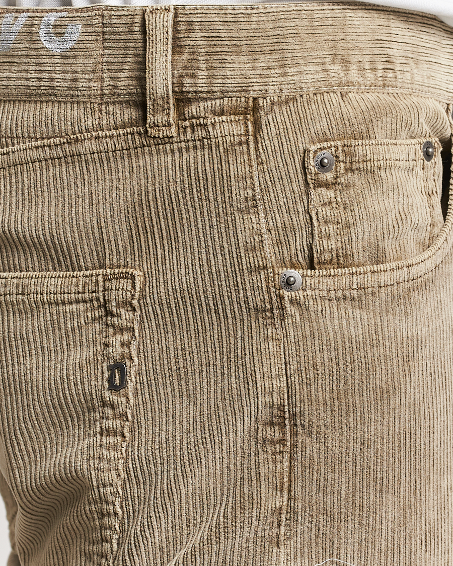 Men | Trousers | Dondup | Icon Corduroy Trousers Khaki