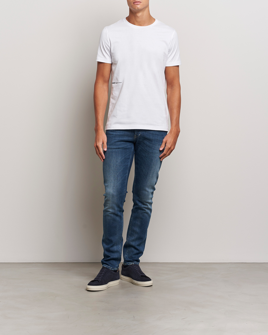 Men | T-Shirts | Dondup | Logo Crew Neck T-Shirt White