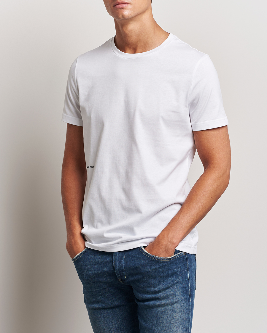 Men | T-Shirts | Dondup | Logo Crew Neck T-Shirt White