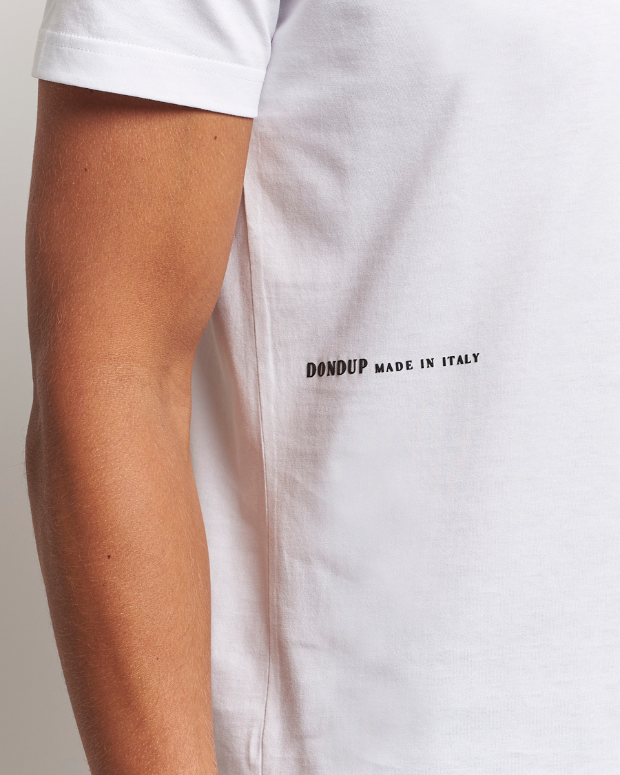 Men | T-Shirts | Dondup | Logo Crew Neck T-Shirt White