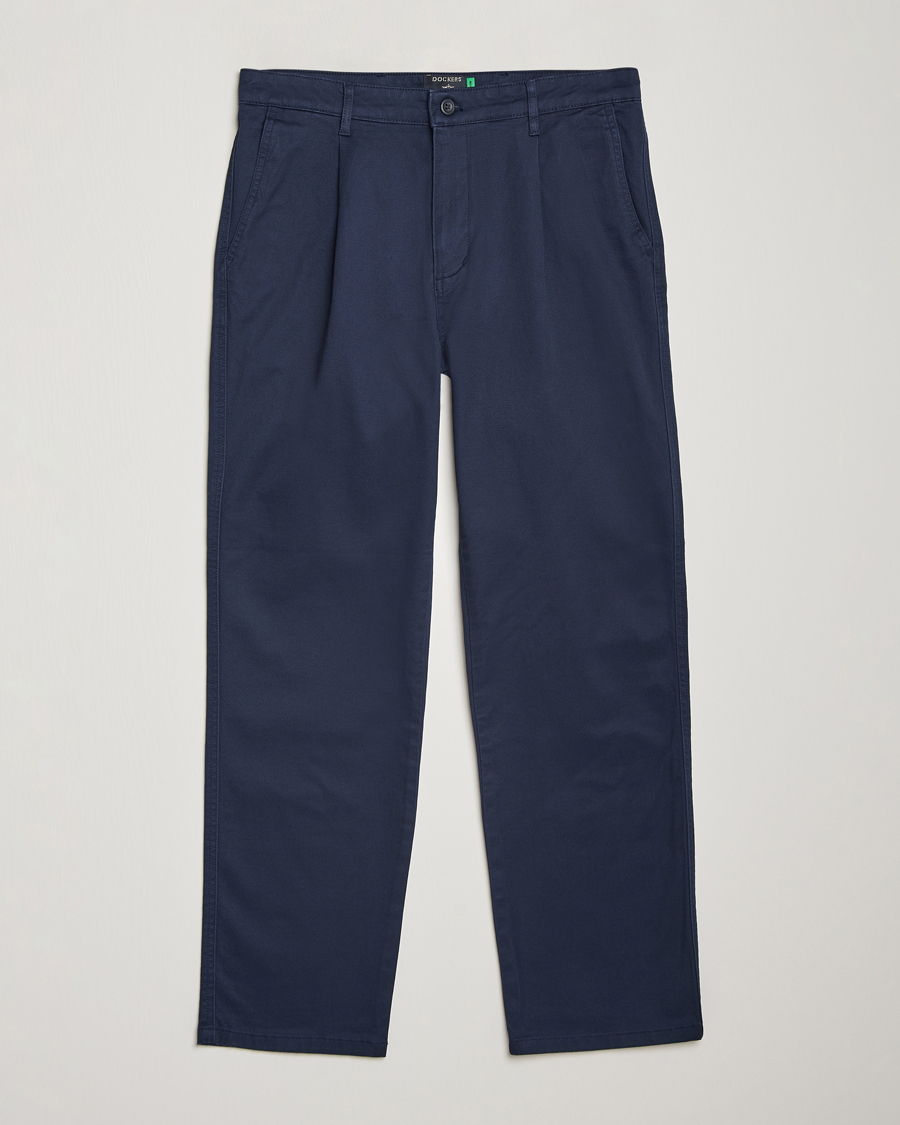 Men | Trousers | Dockers | Original Pleated Cotton Chino Navy Blazer