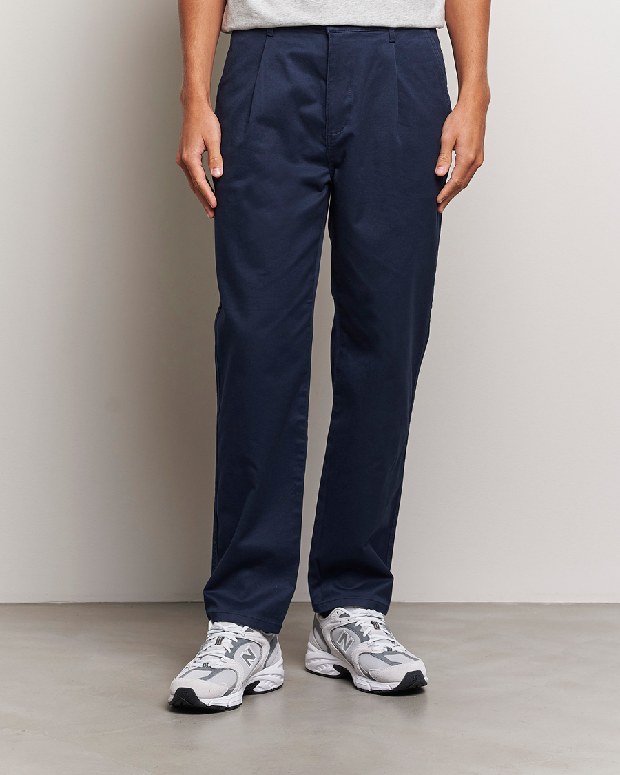 Men | Trousers | Dockers | Original Pleated Cotton Chino Navy Blazer