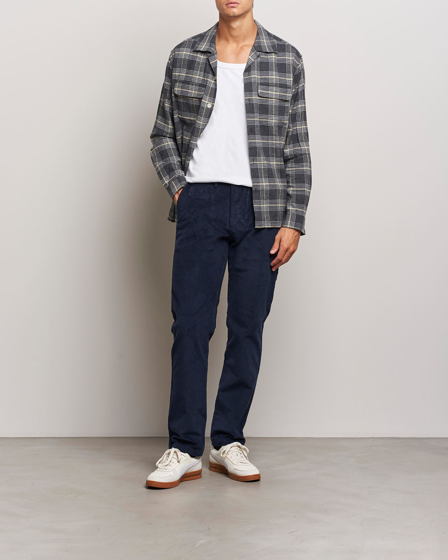 Men | Trousers | Dockers | Slim Cotton Corduroy Chino Navy