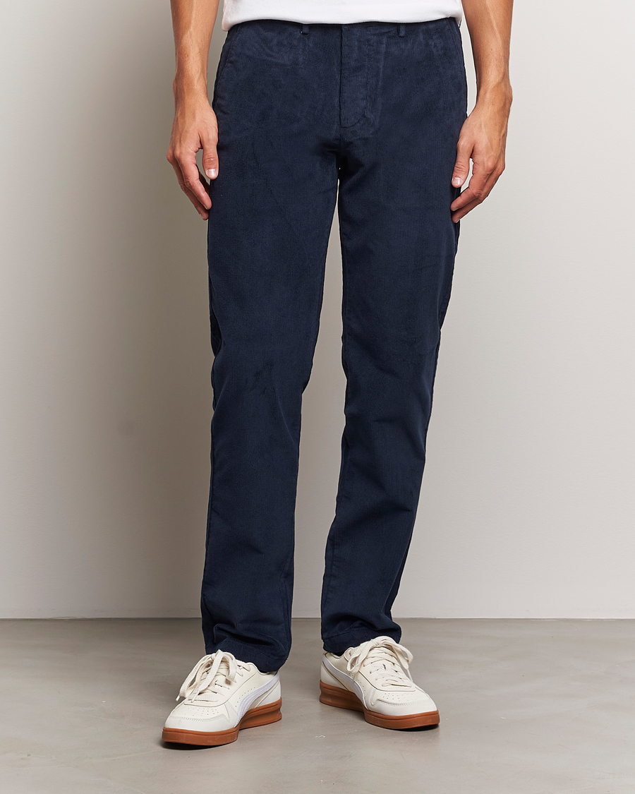 Men | Trousers | Dockers | Slim Cotton Corduroy Chino Navy