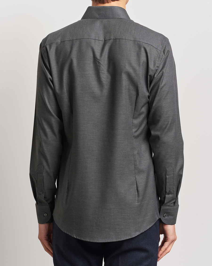 Men | Shirts | Eton | Slim Fit Wrinkle Free Flannel Pepita Shirt Green