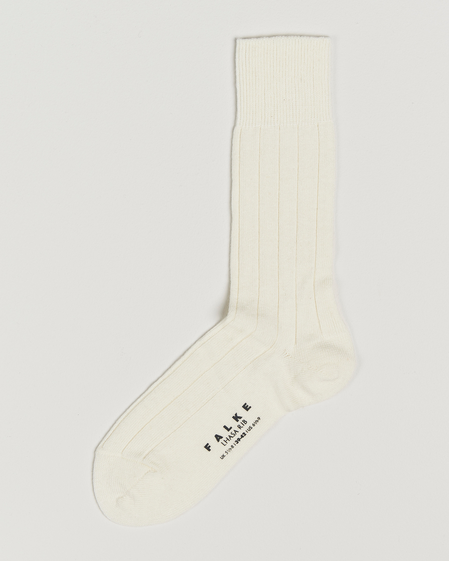 Men | Underwear & Socks | Falke | Lhasa Cashmere Socks Off White