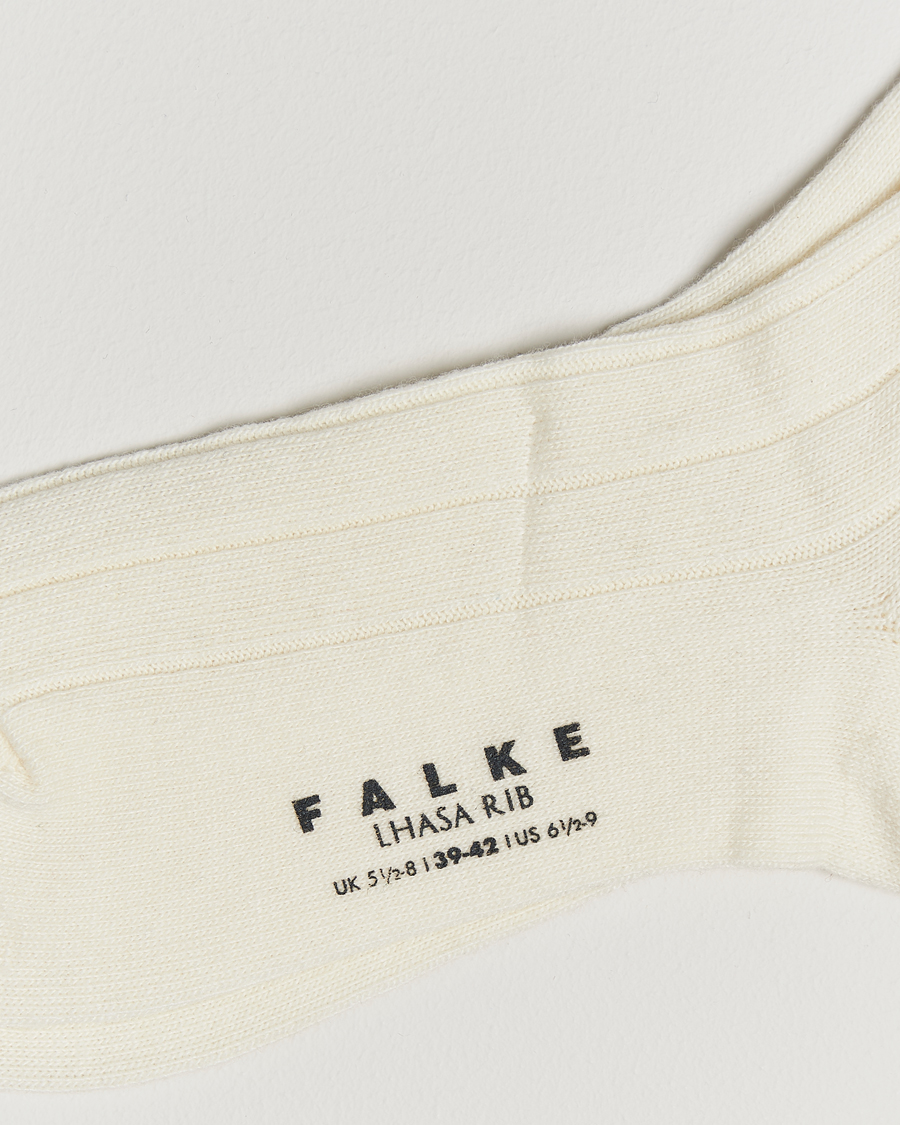 Men | Underwear & Socks | Falke | Lhasa Cashmere Socks Off White
