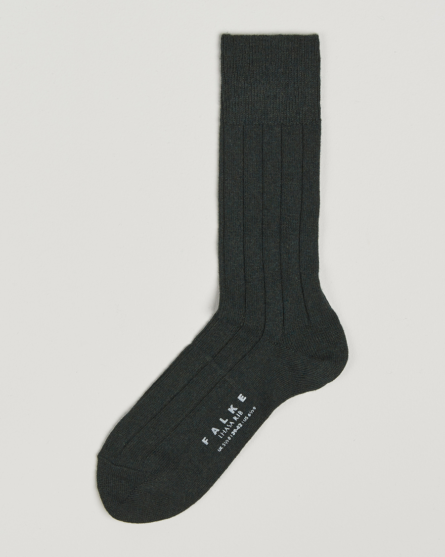 Men | Underwear & Socks | Falke | Lhasa Cashmere Socks Forest Green