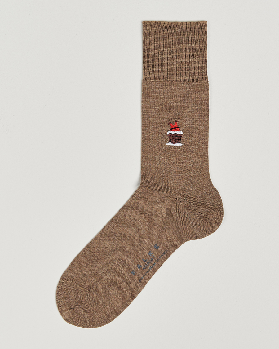 Men | Underwear & Socks | Falke | Airport Santa Socks Nutmeg Melange