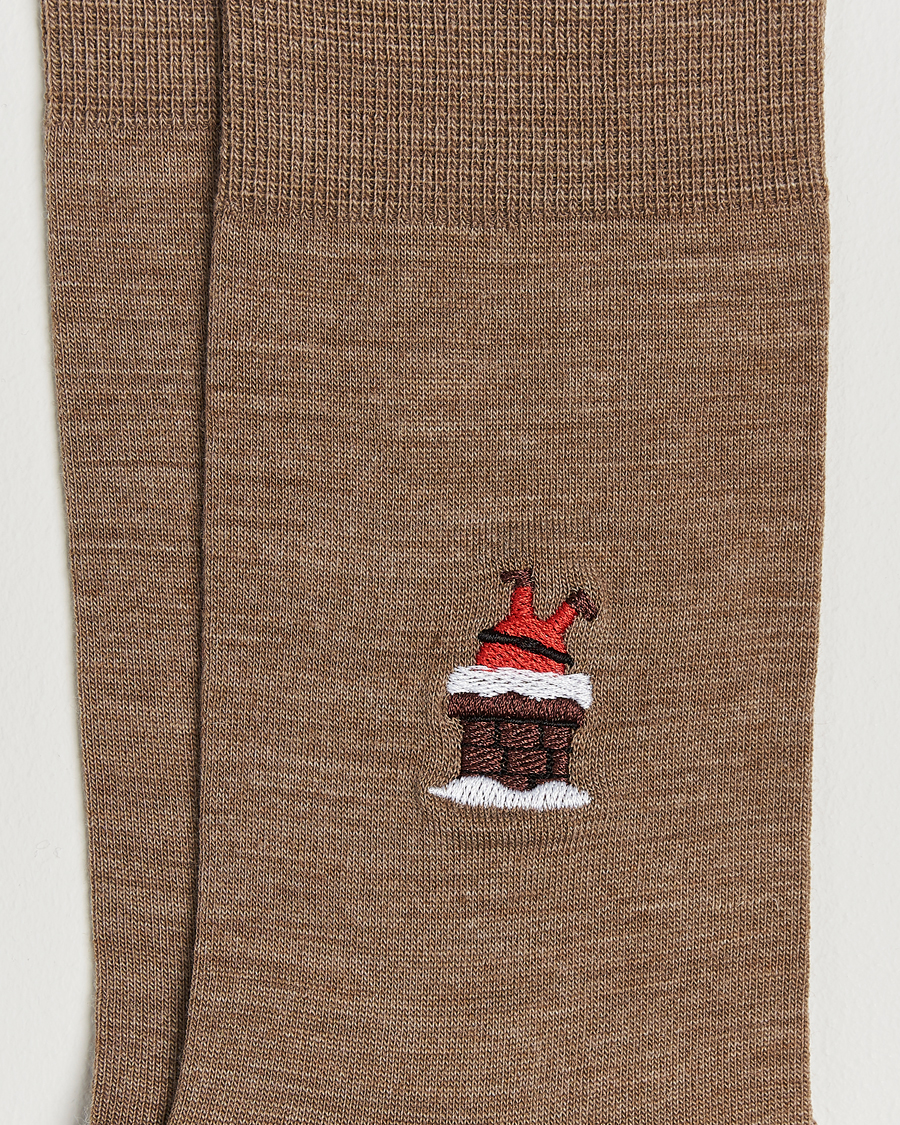 Men | Underwear & Socks | Falke | Airport Santa Socks Nutmeg Melange