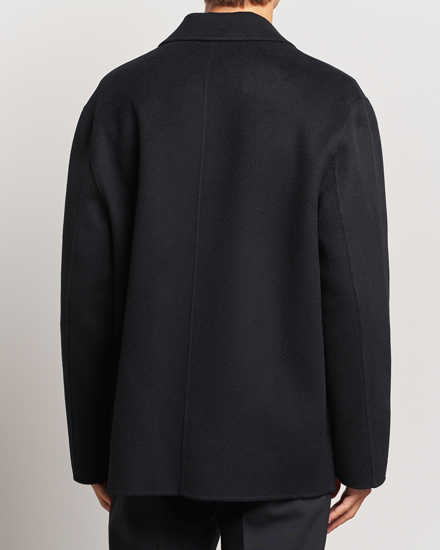 Men | Coats & Jackets | Filippa K | Double Faced Wool Peacoat Black