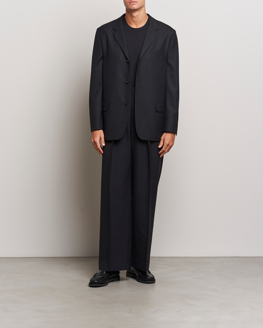 Men | Blazers | Filippa K | Wool Blend Blazer Black