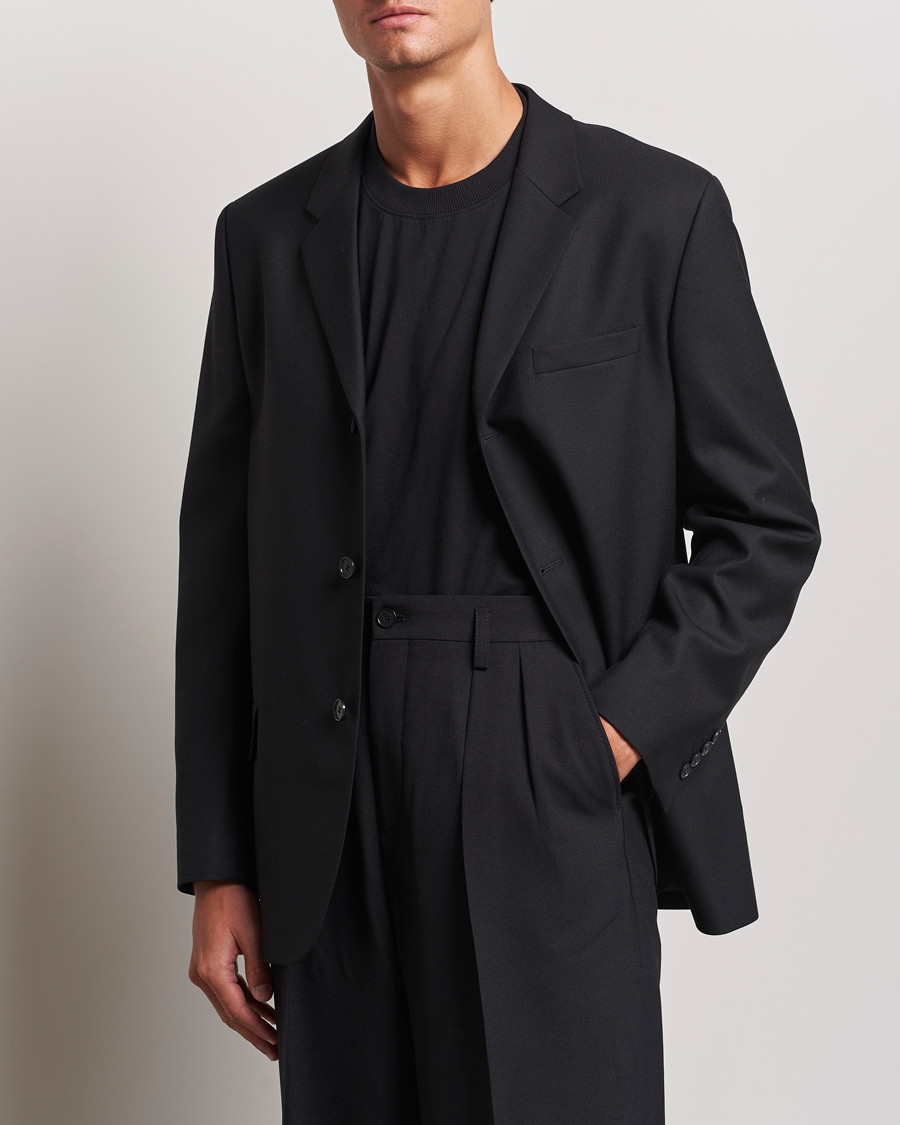 Men | Blazers | Filippa K | Wool Blend Blazer Black